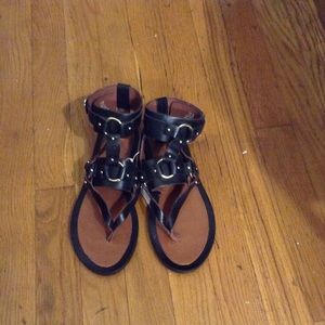 H&M Genuine Leather Buckle Sandal